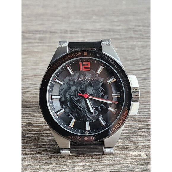 Ed Hardy Men's Black Hamster Watch HM-BK 0320 (NOT WORKING, MAY NEED BATTERIES) - Picture 1 of 16